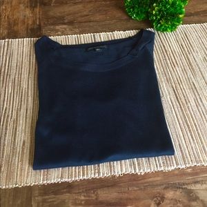 Banana Republic Navy Sweater w/Bow Detail (Size L)